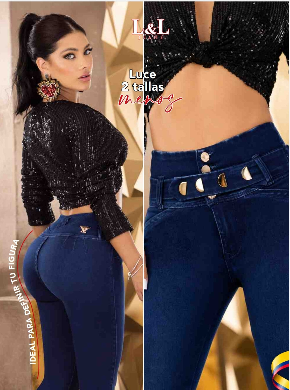 BUTT-LIFT JEANS BY L&L