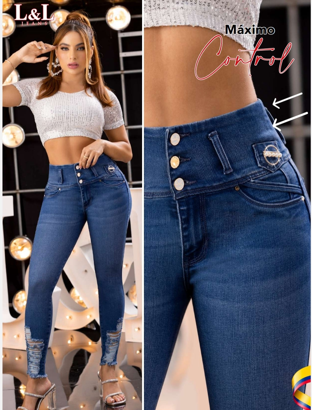 1859 BUTT-LIFT JEANS BY L&L