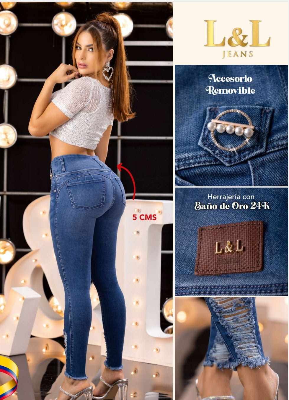 1859 BUTT-LIFT JEANS BY L&L