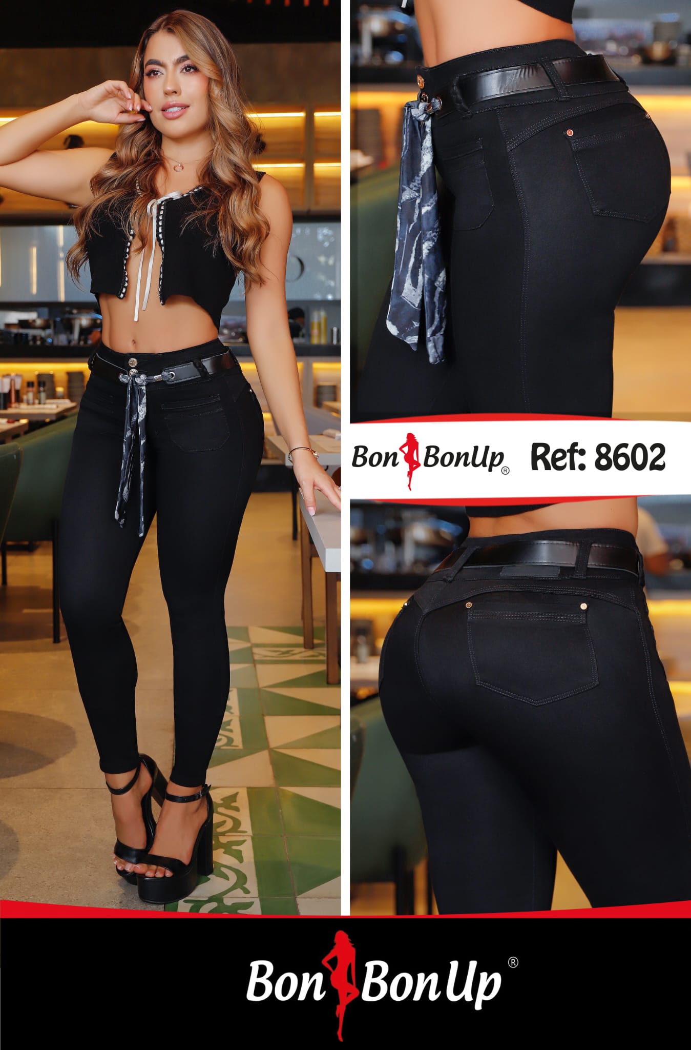 8602 BUTT-LIFT JEANS BY BON BON UP