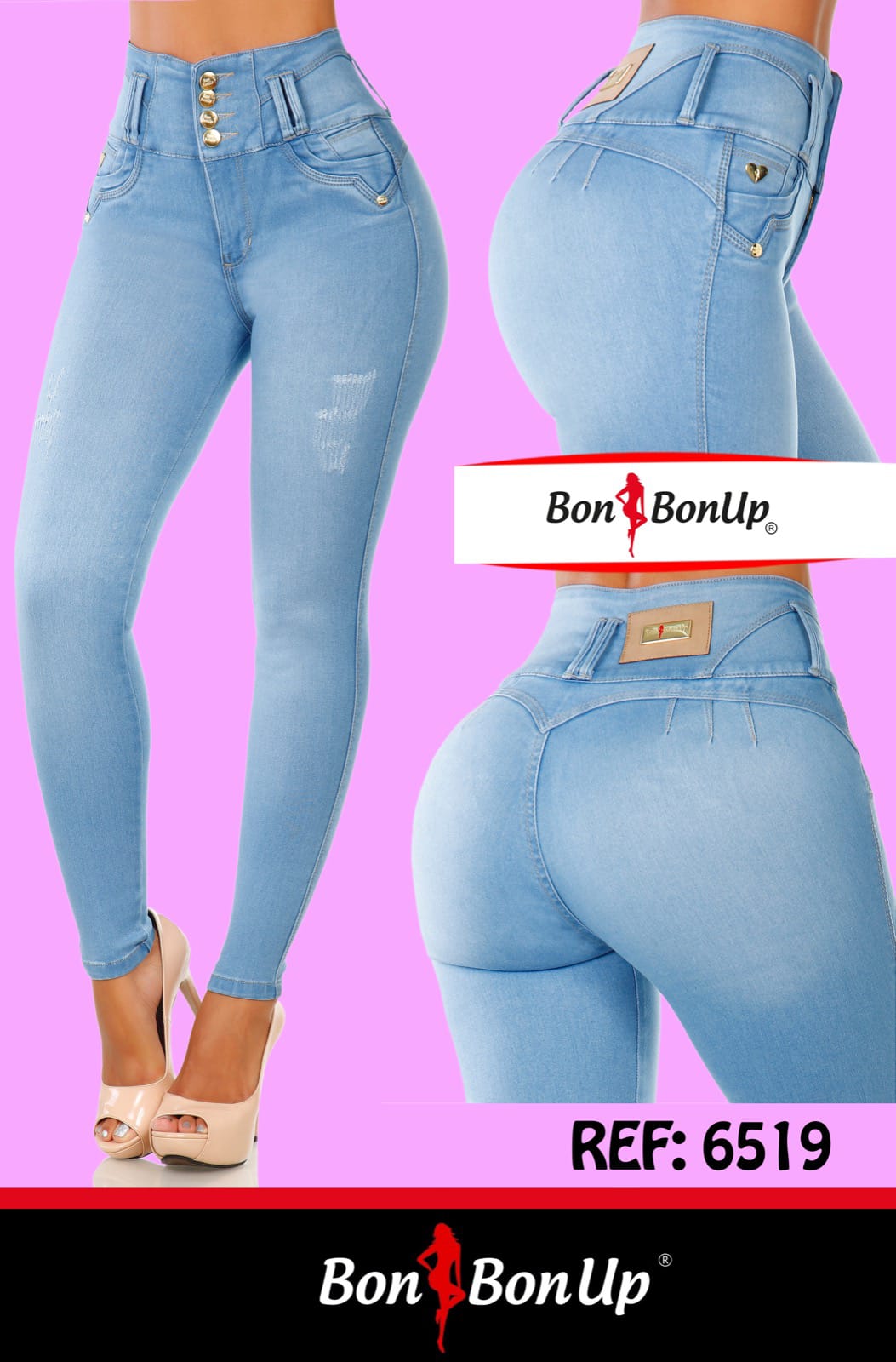 Perk Up Butt-Lifting Jeans by Bon Bon Up 4613 - Hourglass Angel