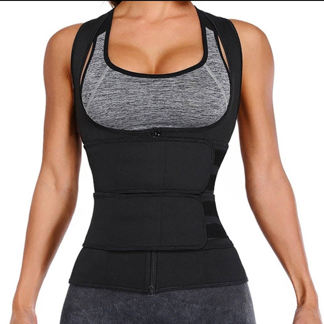 Waist Trainer Vest Corset Sauna Sweat Suit