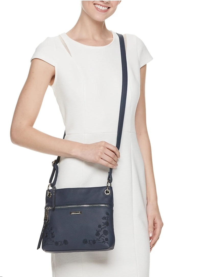 ROSETTI BODHI FLORAL EMBROIDERY MINI CROSSBODY BAG