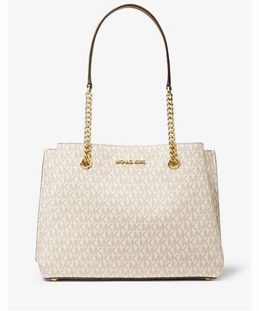 MICHAEL KORS TEAGAN LARGE LOGO SHOULDER BAG