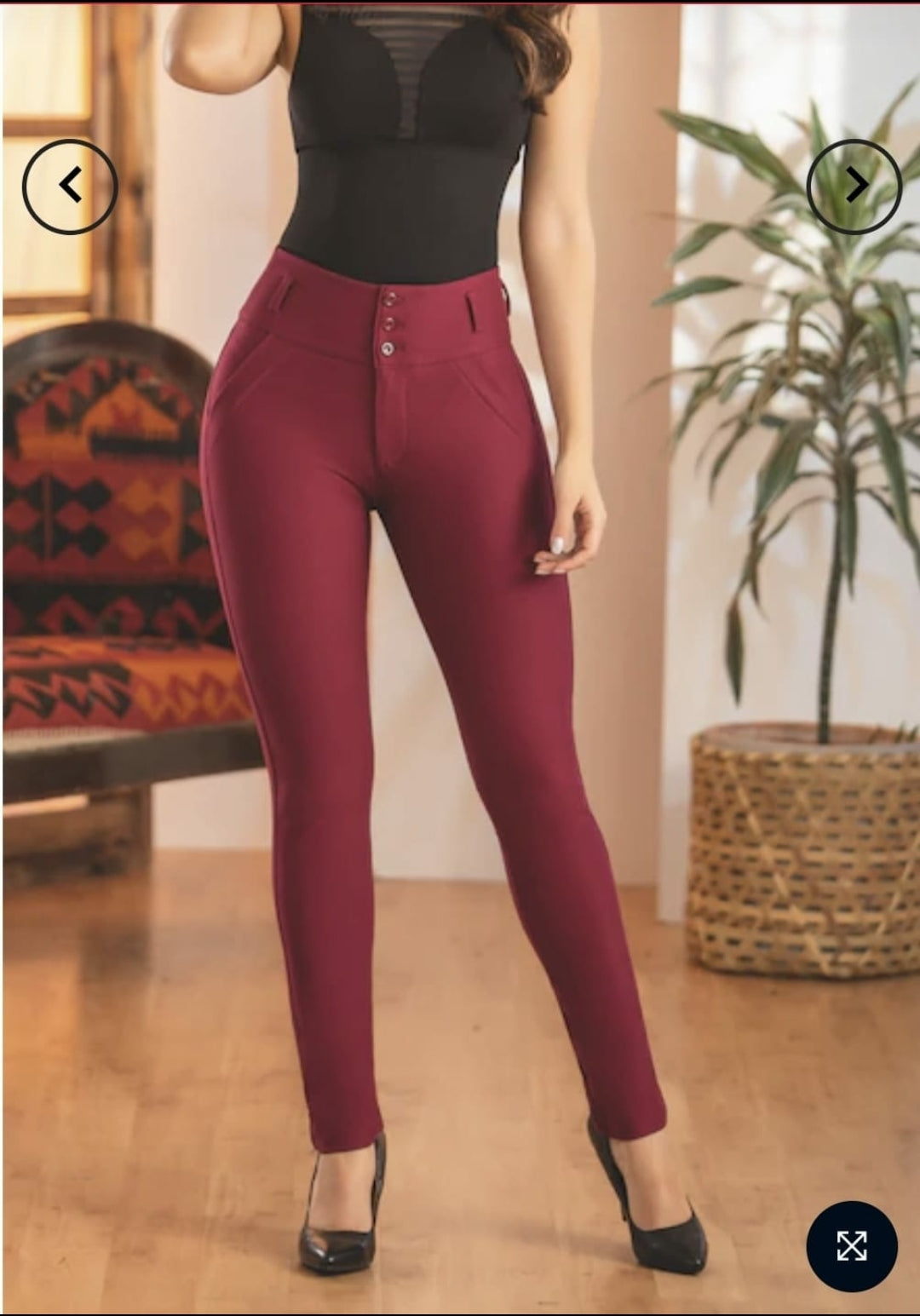 PANTALON DE VESTIR LEVANTA COLA