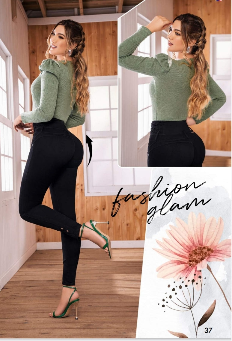 FAZINED BUTT-LIFTING JEANS