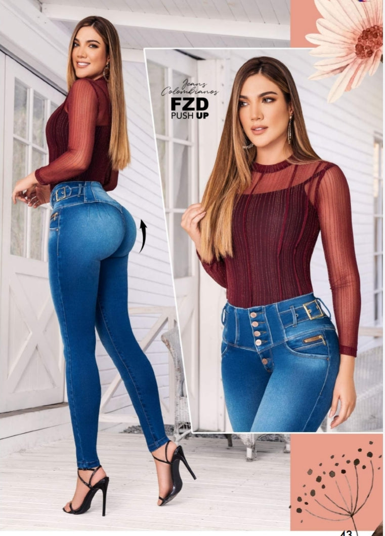 FAZINED BUTT-LIFTING JEANS