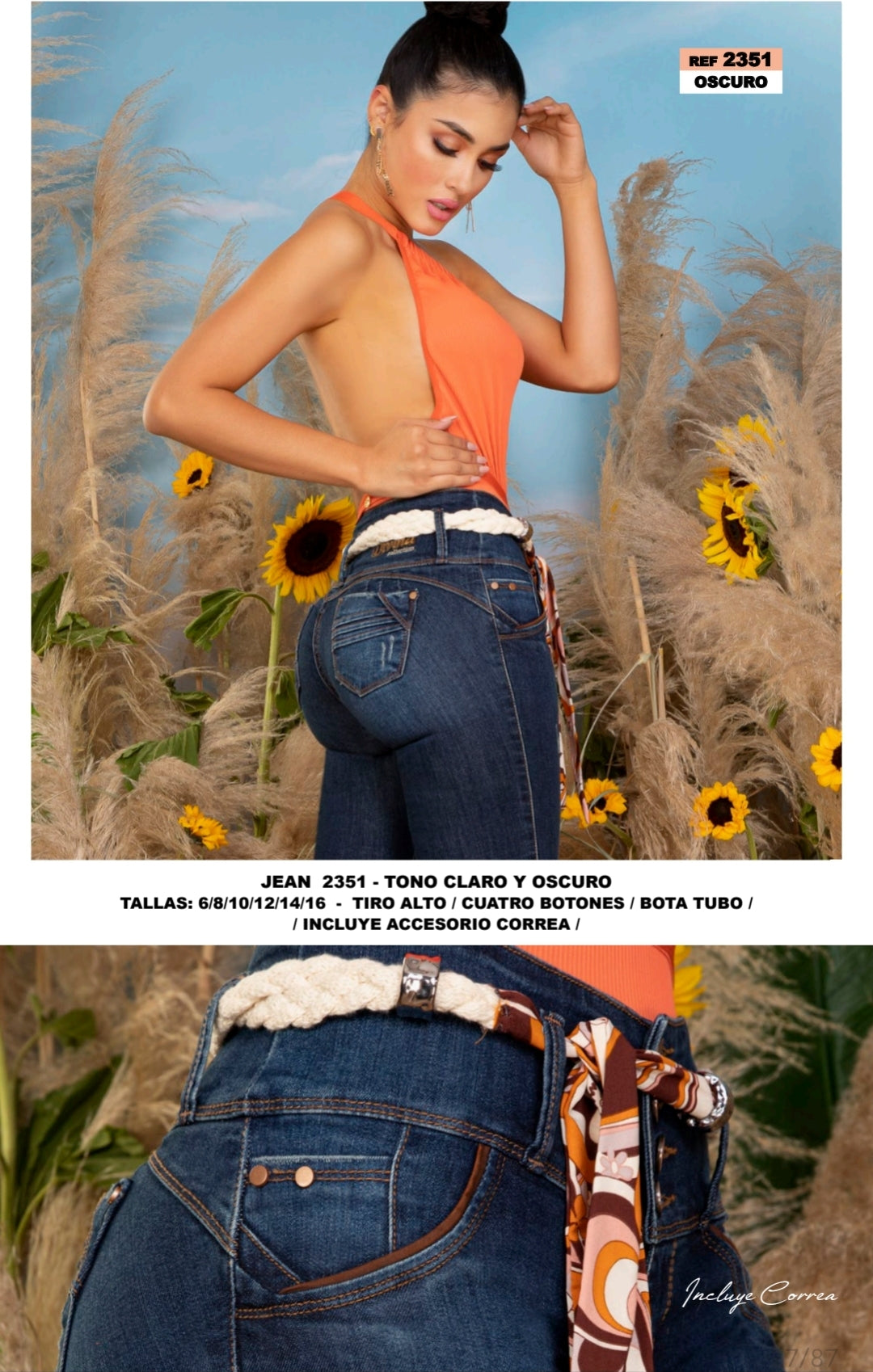 DIVINA COLLECTION PUSH UP JEANS