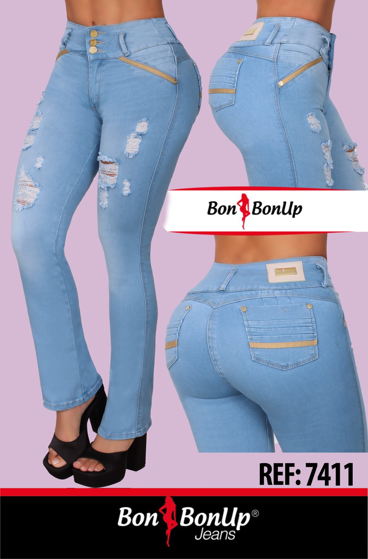 BUTT-LIFT JEANS BY BON BON UP