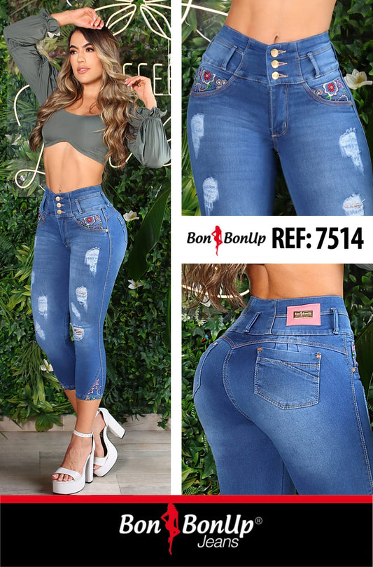 7514 BUTT-LIFT JEANS BY BON BON UP