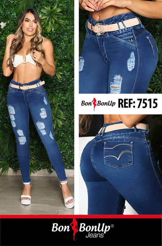 7515 BUTT-LIFT JEANS BY BON BON UP