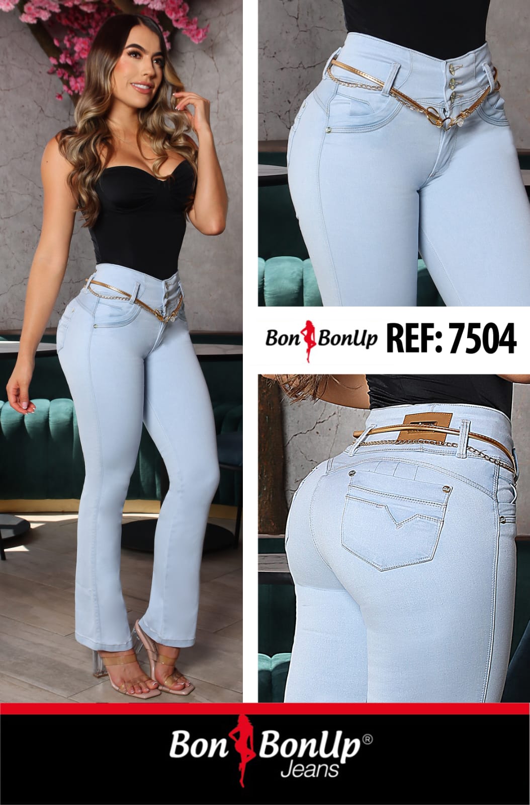 7504 BUTT-LIFT JEANS BY BON BON UP