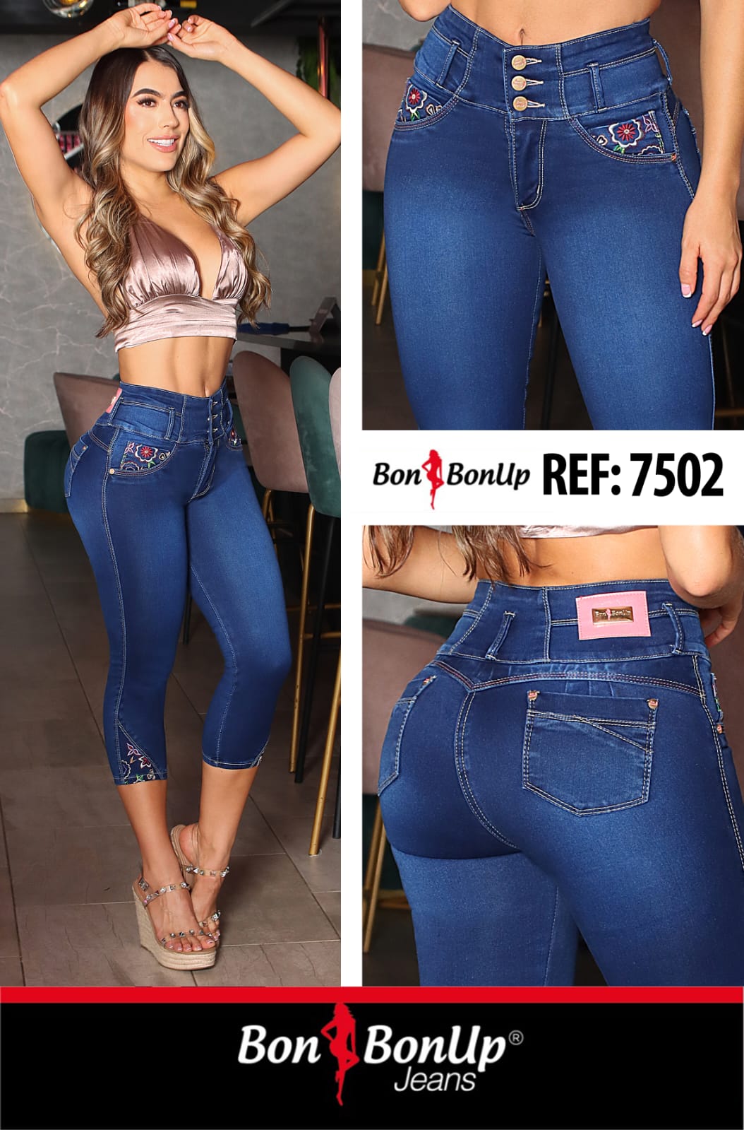 7502 BUTT-LIFT JEANS BY BON BON UP