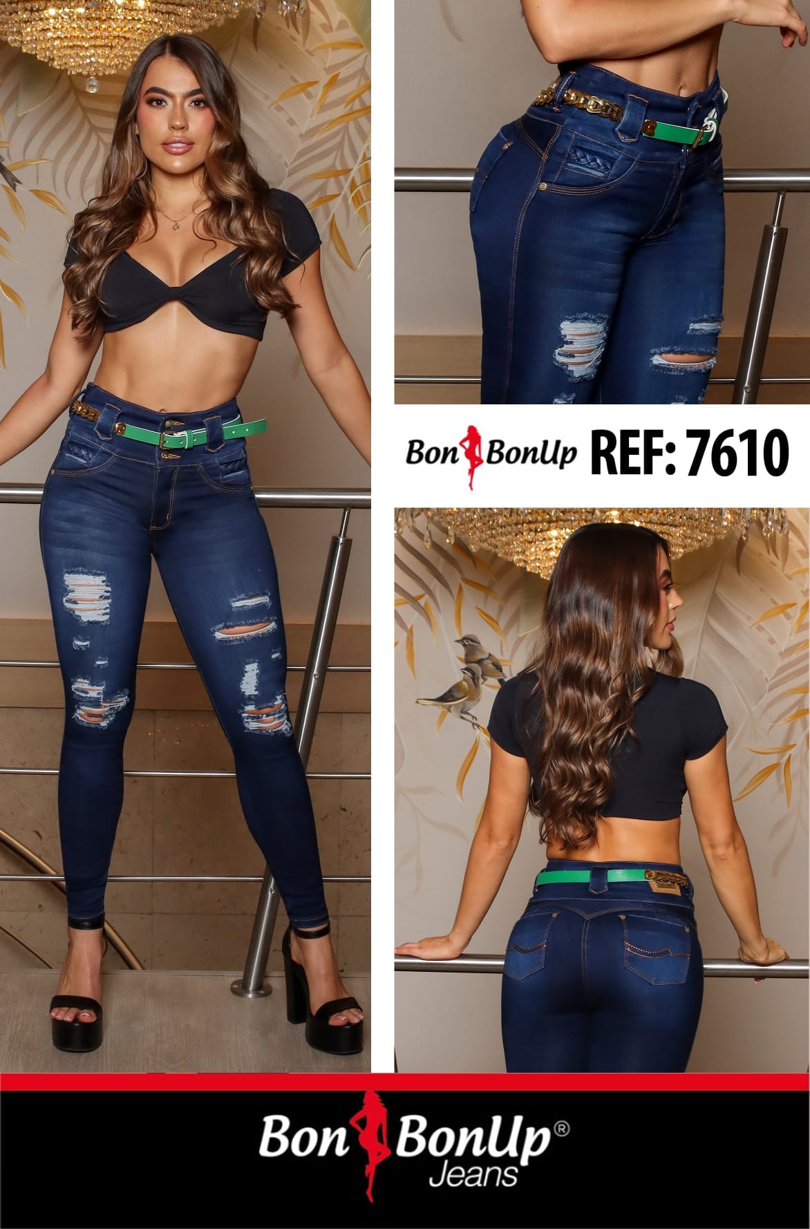 7610 BUTT-LIFT JEANS BY BON BON UP