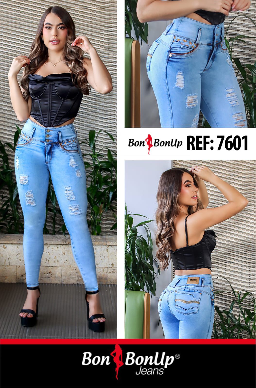 7601 BUTT-LIFT JEANS BY BON BON UP