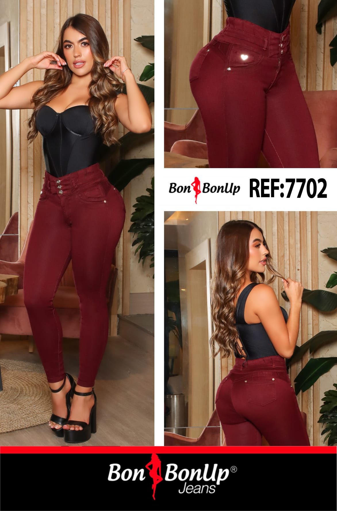 7702 BUTT-LIFT JEANS BY BON BON UP