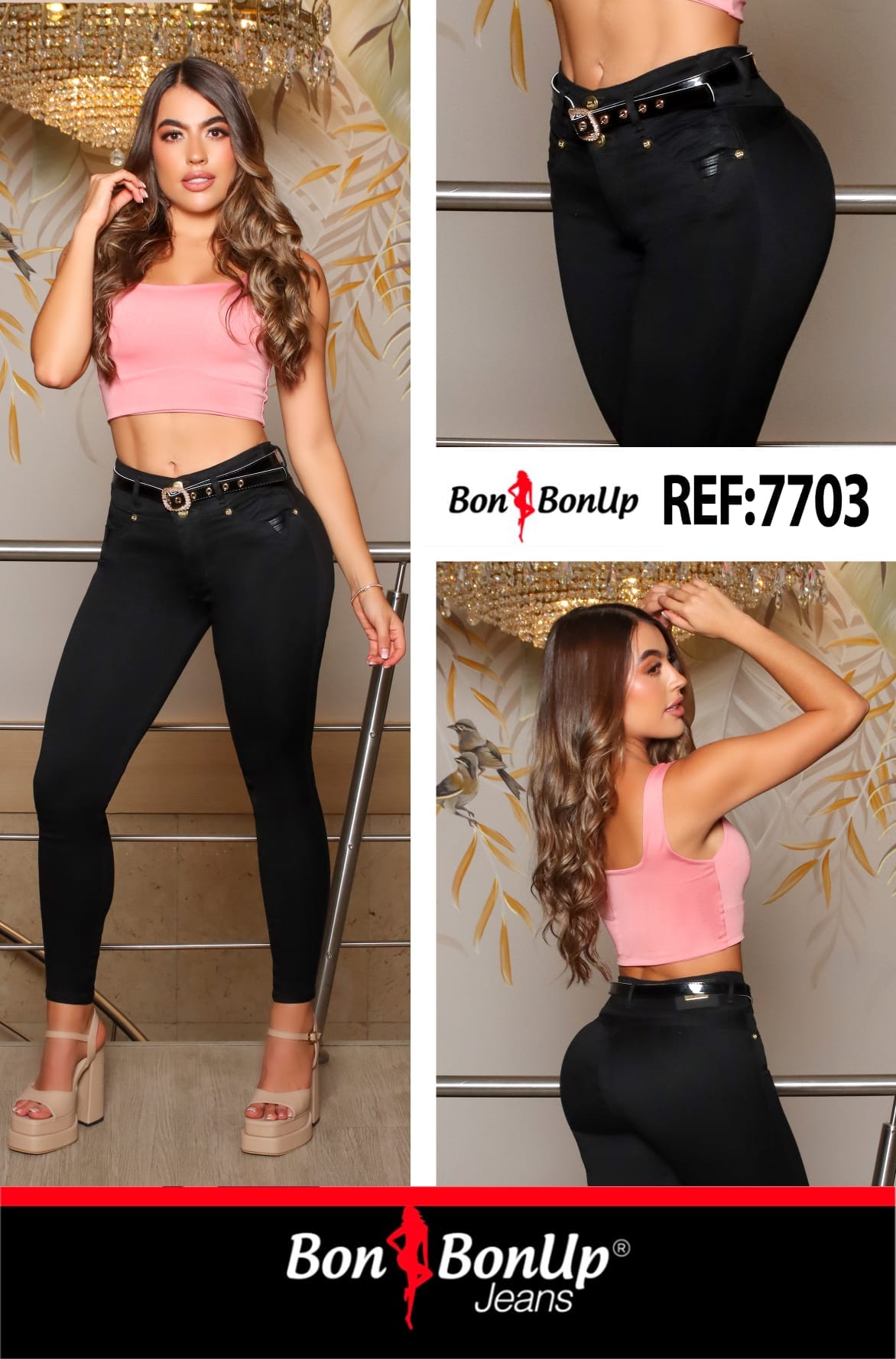 7703 BUTT-LIFT JEANS BY BON BON UP