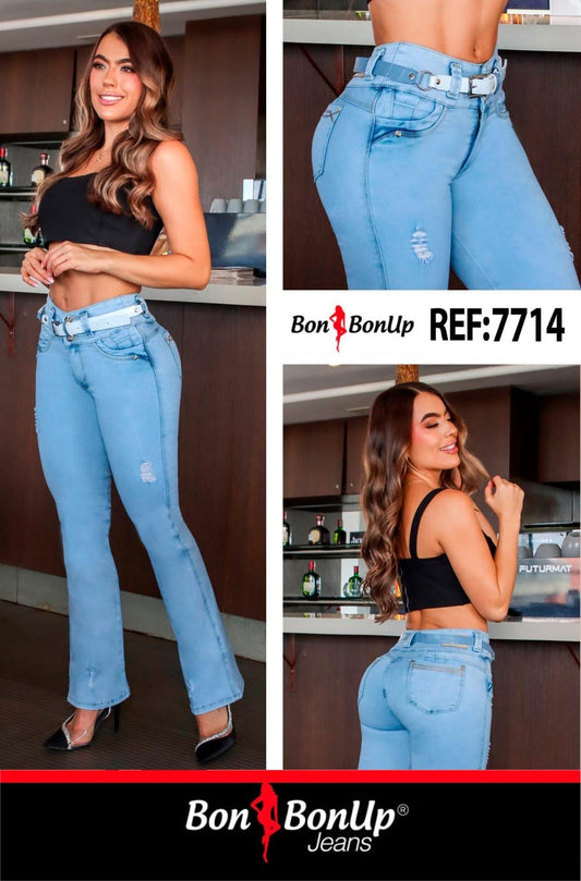 7714 BUTT-LIFT JEANS BY BON BON UP