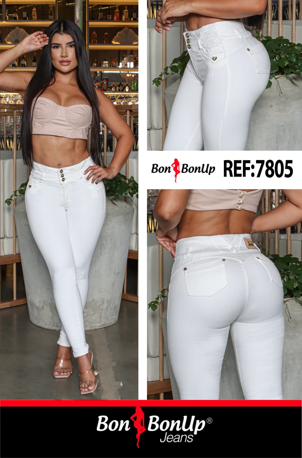 7805 BUTT-LIFT JEANS BY BON BON UP