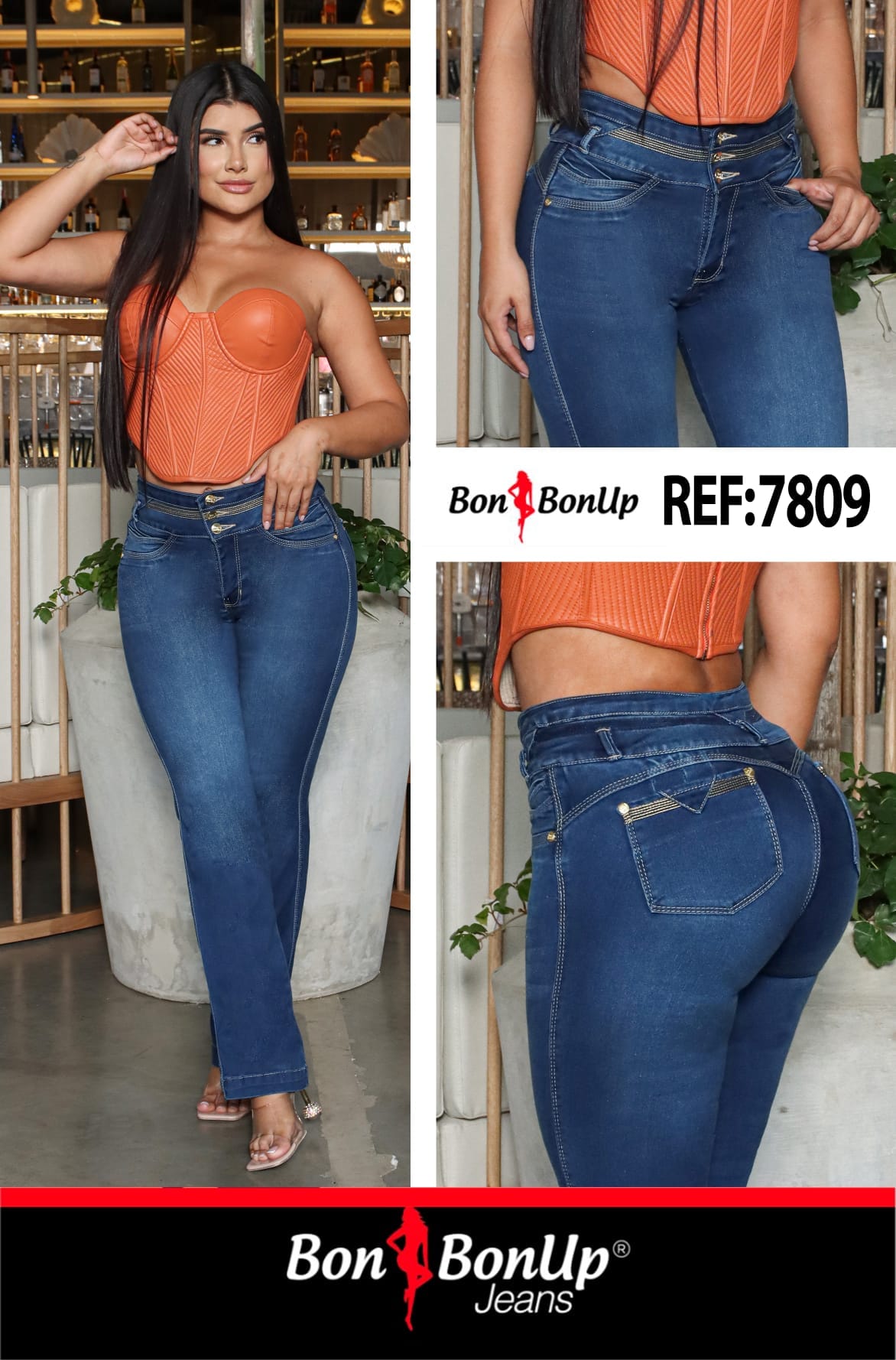 7809 BUTT-LIFT JEANS BY BON BON UP