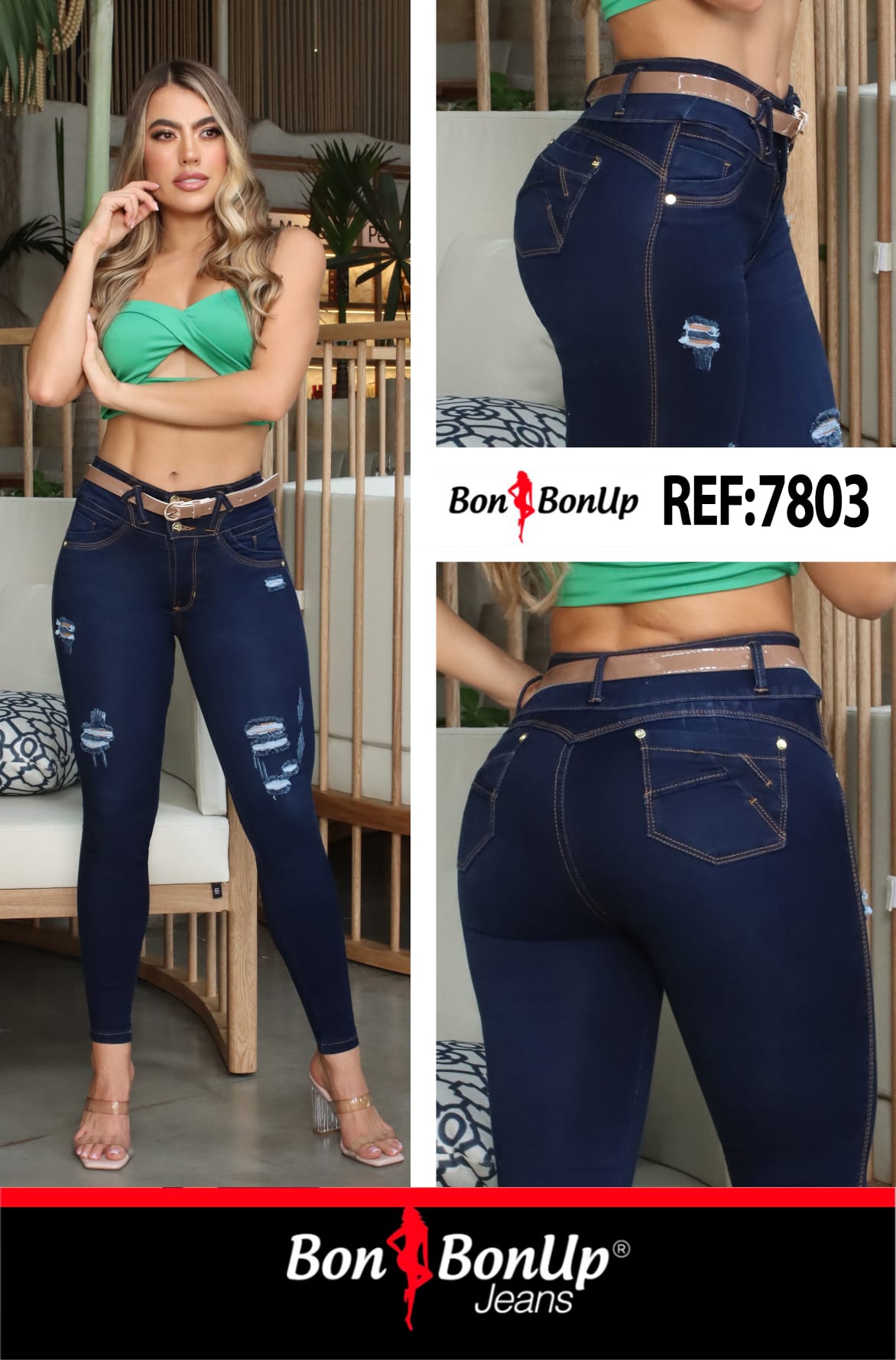 7803 BUTT-LIFT JEANS BY BON BON UP