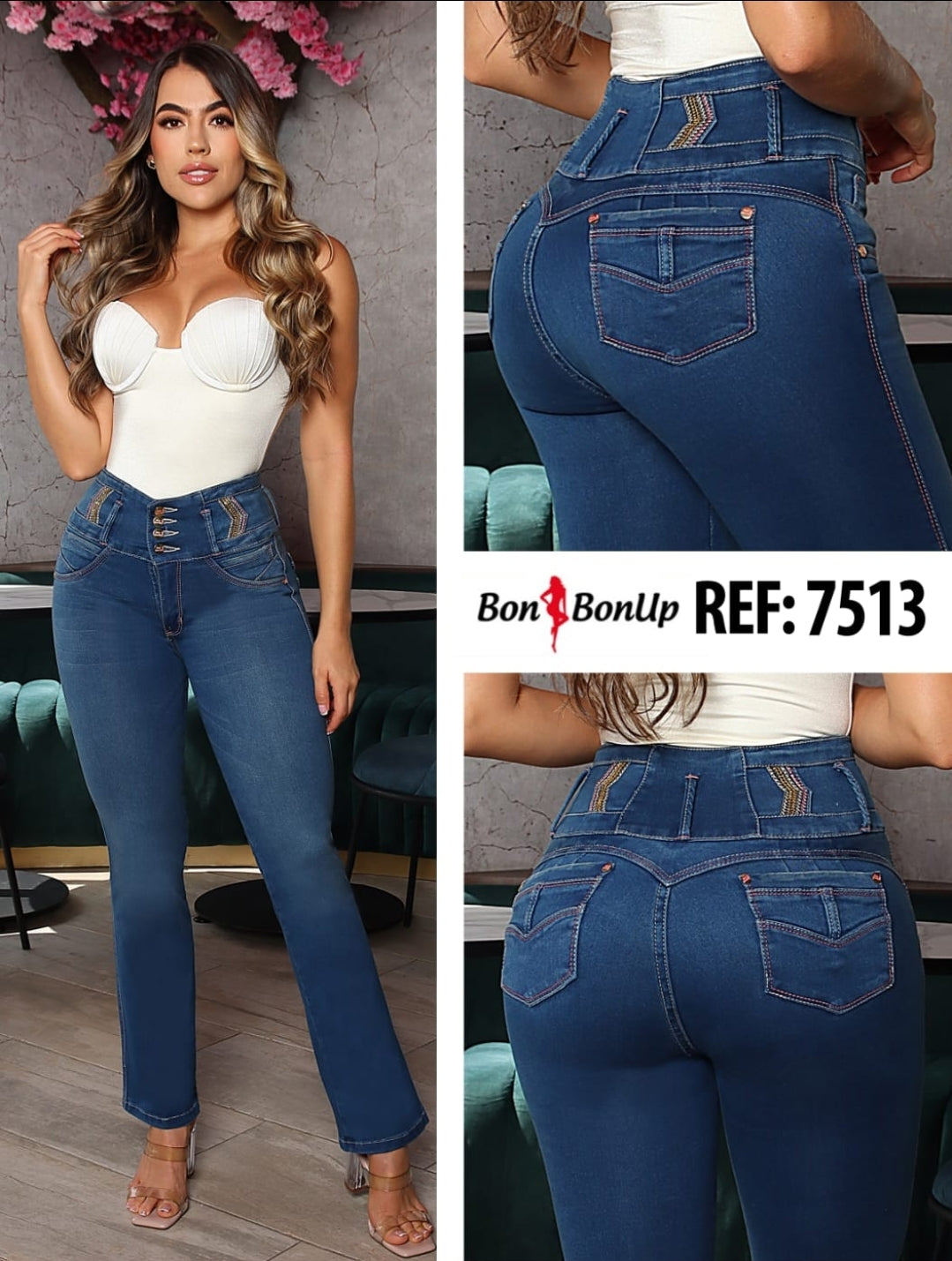 7513 BUTT-LIFT JEANS BY BON BON UP