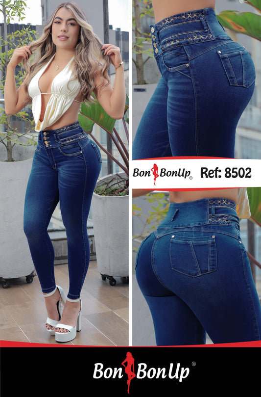 8502 BUTT-LIFT JEANS BY BON BON UP