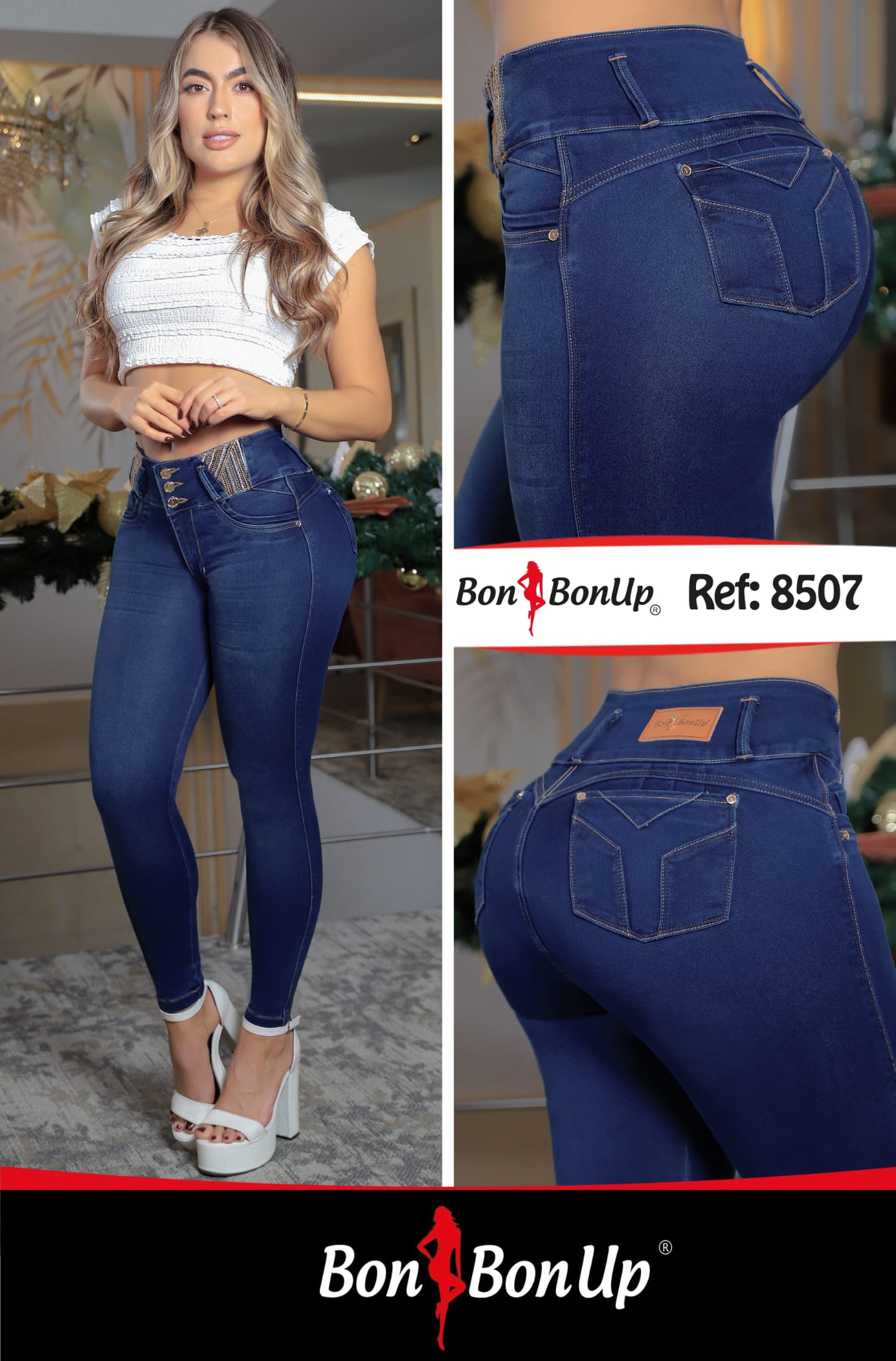 8507 BUTT-LIFT JEANS BY BON BON UP