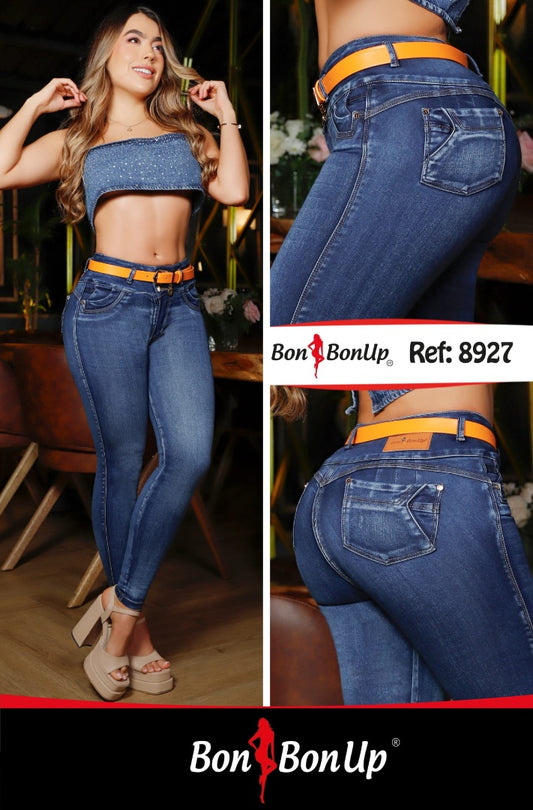 8927 BUTT-LIFT JEANS BY BON BON UP