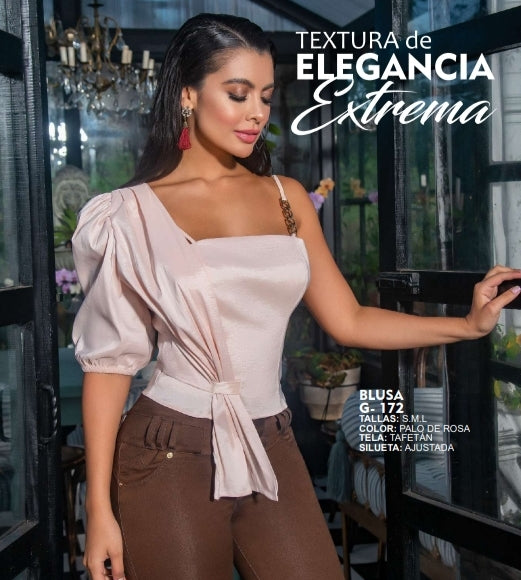 BLUSA DE SATIN ELEGANCIA