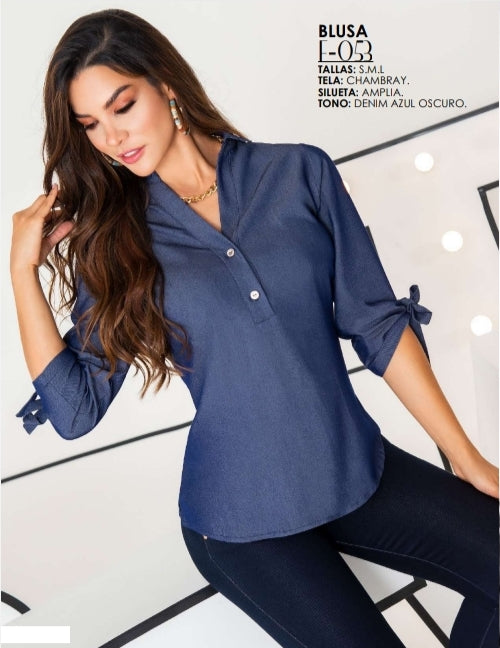 BLUSA CHAMBRAY