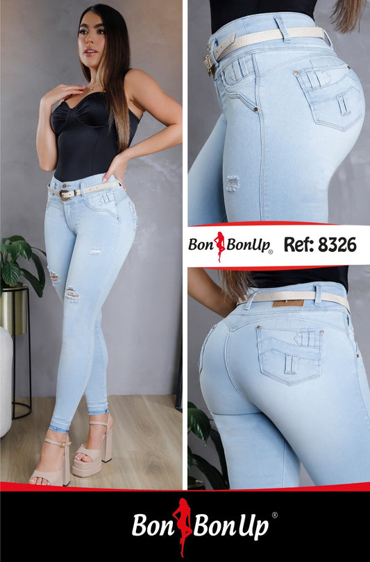 8326 BUTT-LIFT JEANS BY BON BON UP