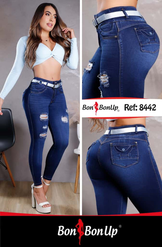 8442 BUTT-LIFT JEANS BY BON BON UP