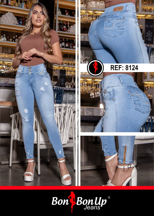 8124 BUTT-LIFT JEANS BY BON BON UP
