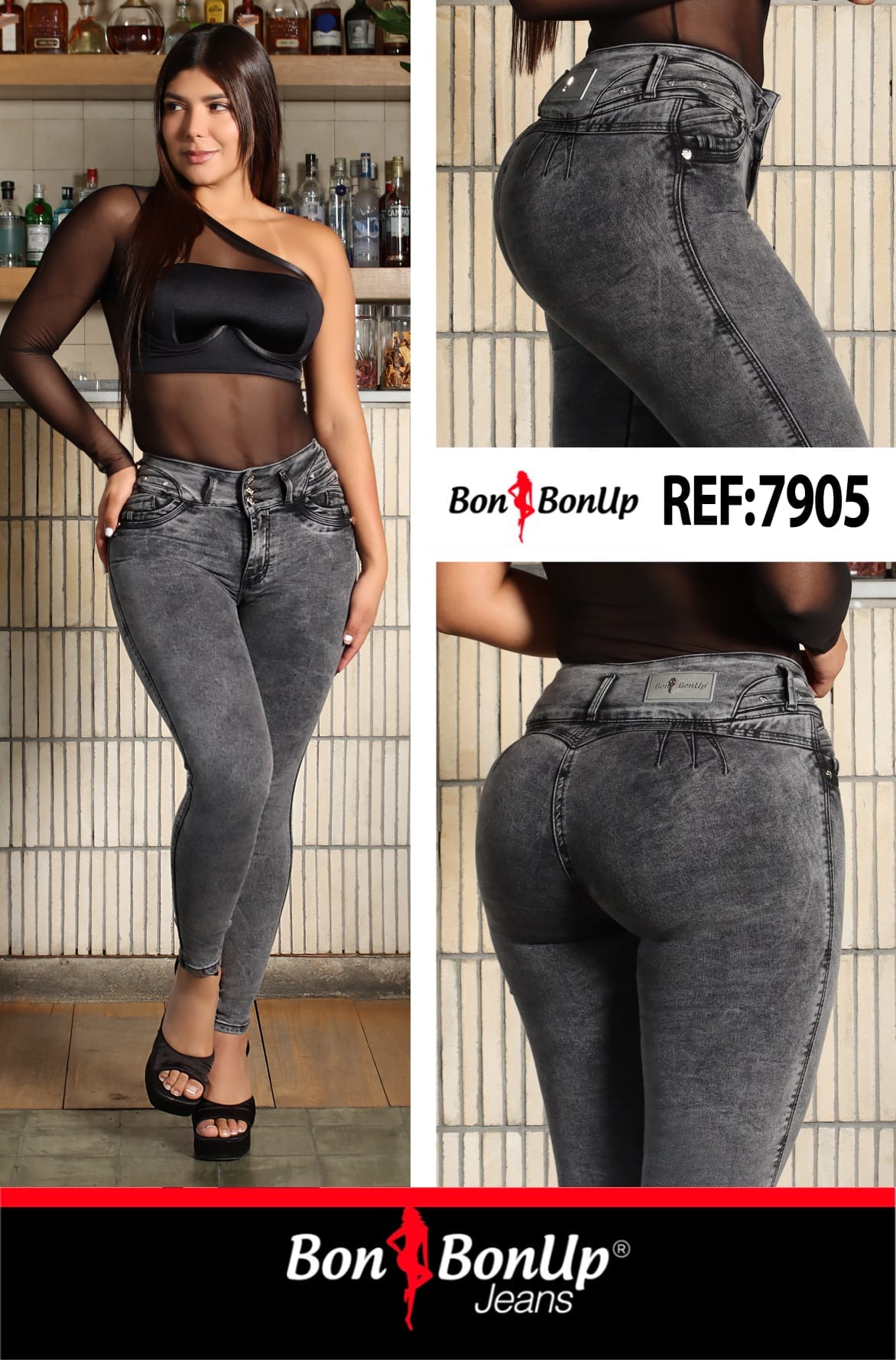 7905 BUTT-LIFT JEANS BY BON BON UP