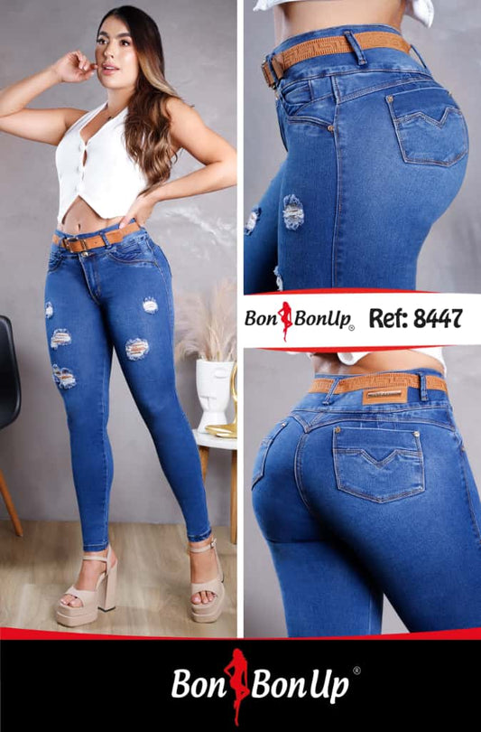 8447 BUTT-LIFT JEANS BY BON BON UP