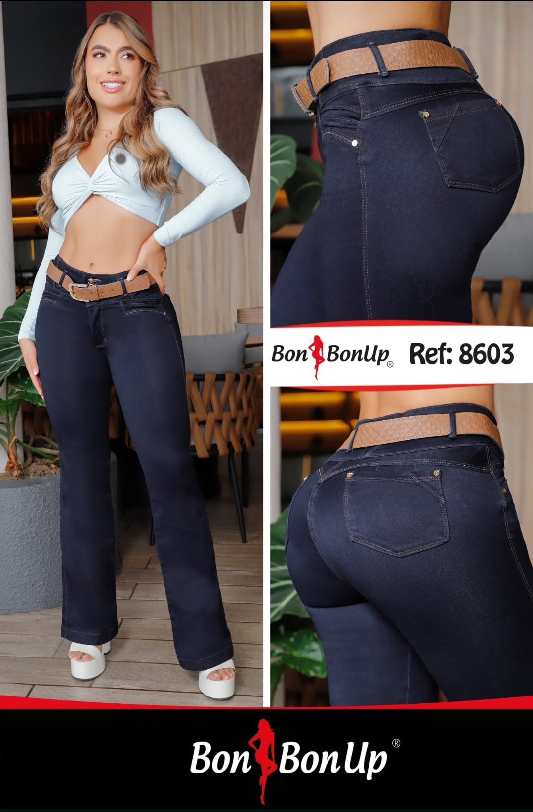 8603 BUTT-LIFT JEANS BY BON BON UP