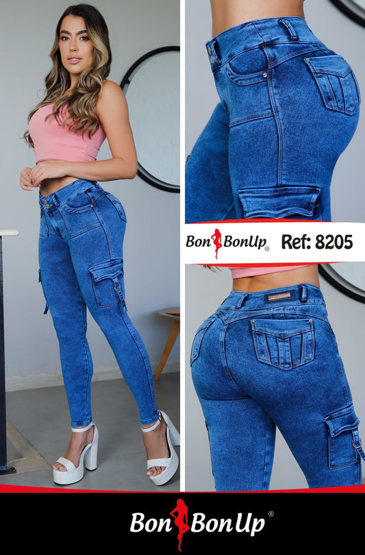 8205 BUTT-LIFT JEANS BY BON BON UP