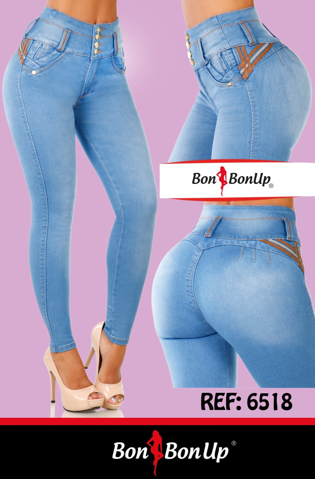 BUTT-LIFT JEANS BY BON BON UP