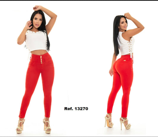 CHEVIOTTO BUTT LIFTING JEANS