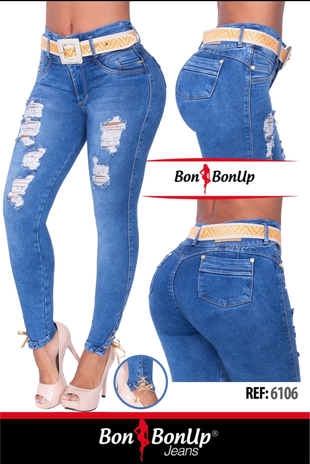 BUTT-LIFT JEANS BY BON BON UP