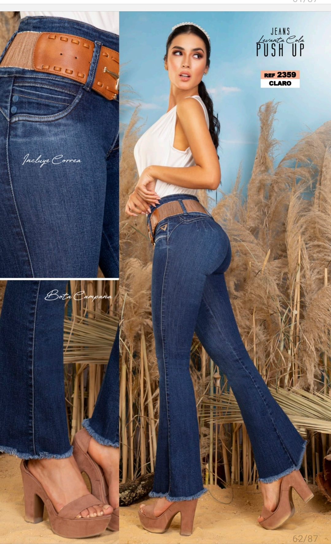 DIVINA COLLECTION PUSH UP JEANS – Tammy's High Fashion